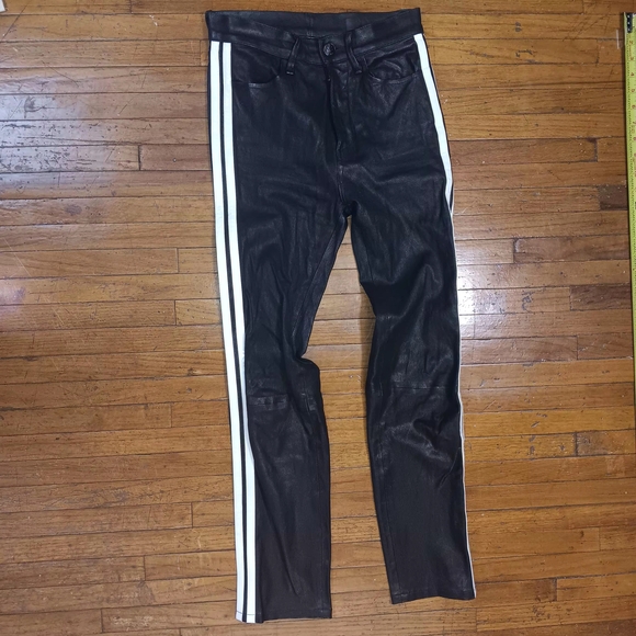 rag & bone Pants - Rag & Bone Black Leather Pants